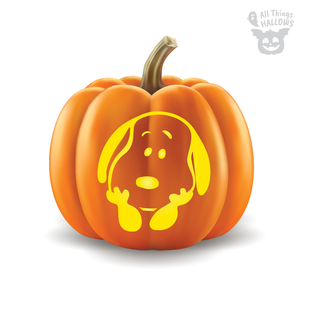 Snoopy Pumpkin Stencil