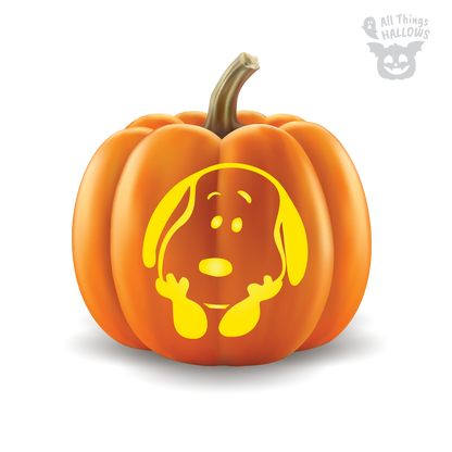 Snoopy Pumpkin Stencil