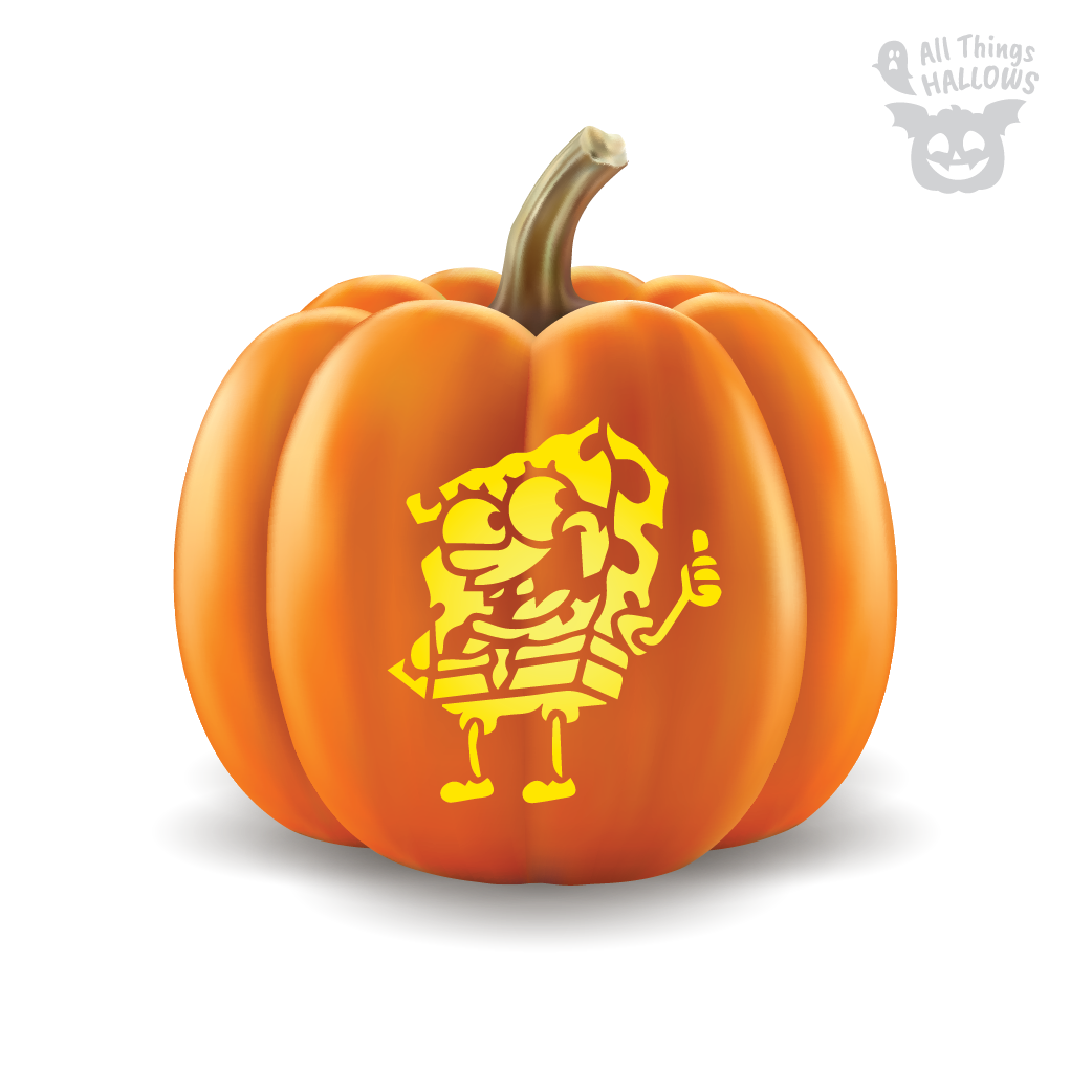 Spongebob Pumpkin Stencil