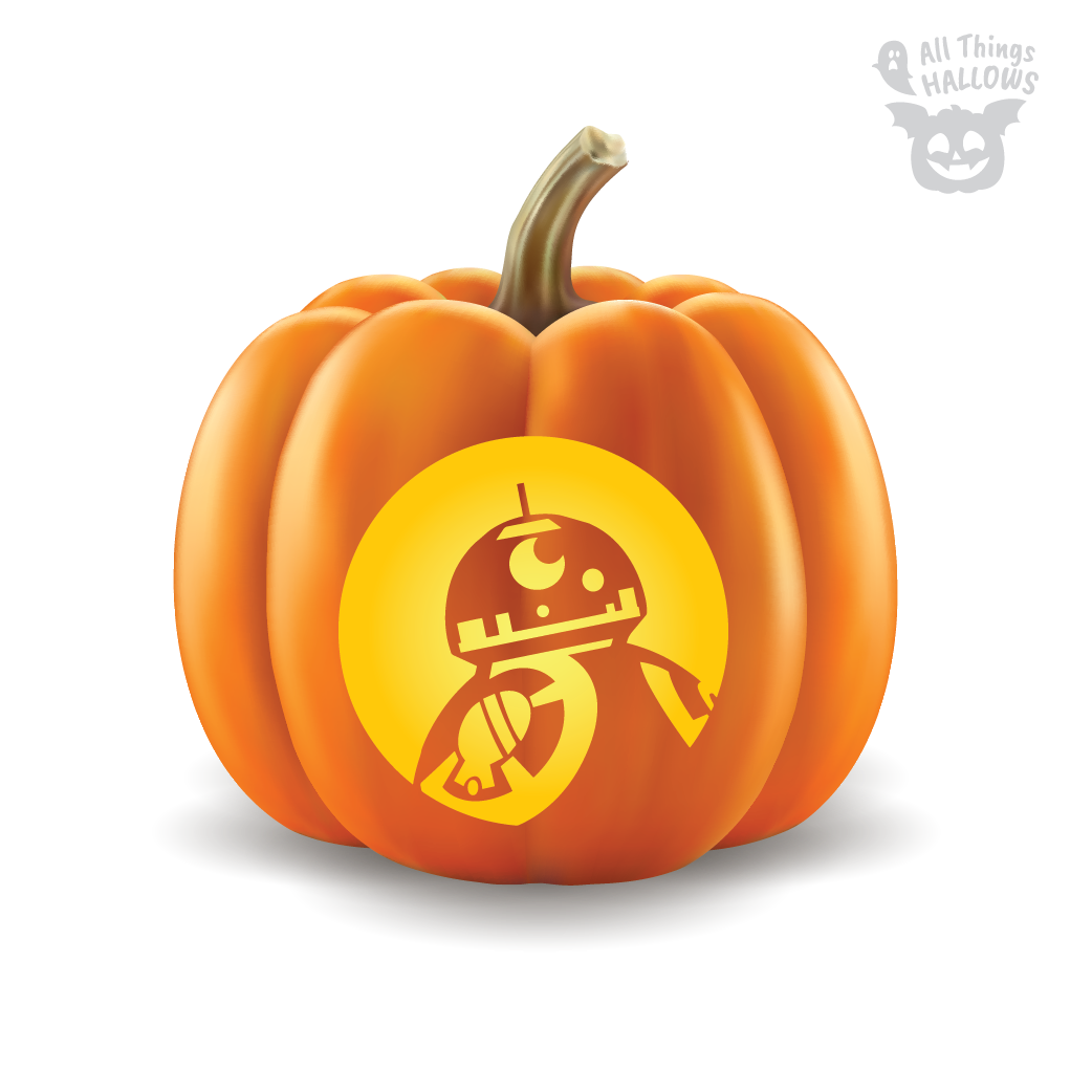 BB8 Pumpkin Stencil