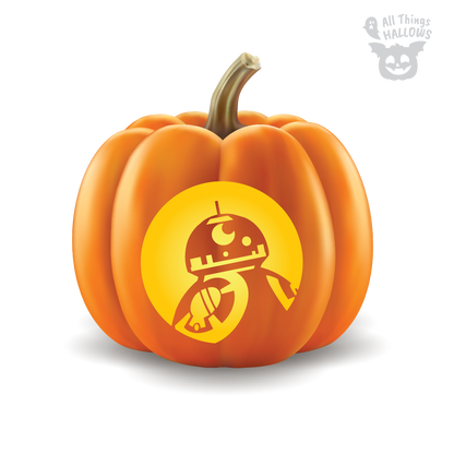 BB8 Pumpkin Stencil