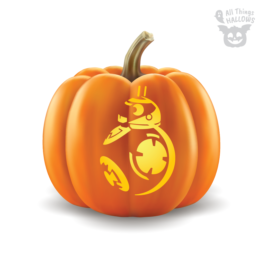 BB8 Pumpkin Stencil