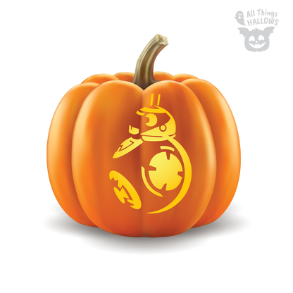 BB8 Pumpkin Stencil