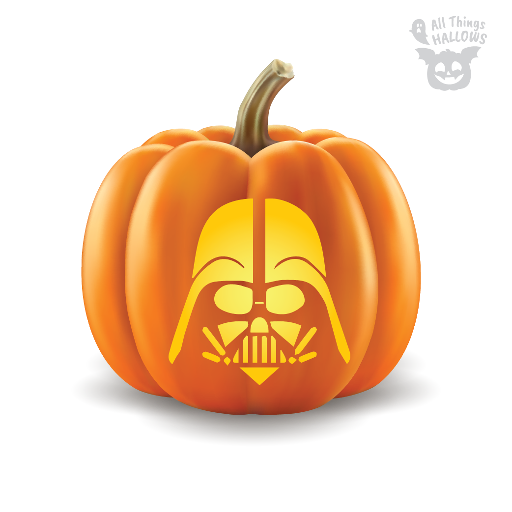 Darth Vader Star Wars Pumpkin Stencil