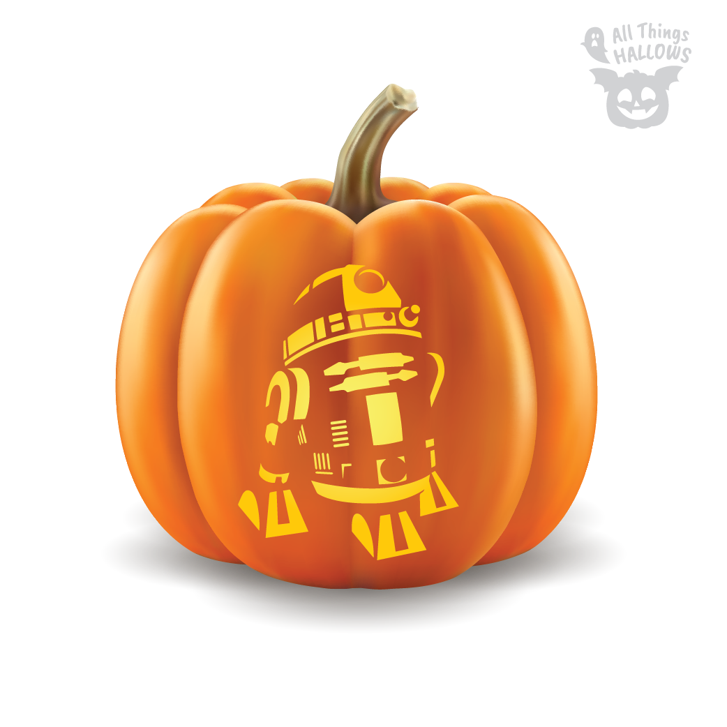 R2D2 Pumpkin Stencil