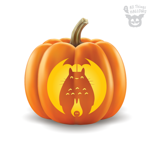 Totoro Pumpkin Stencil