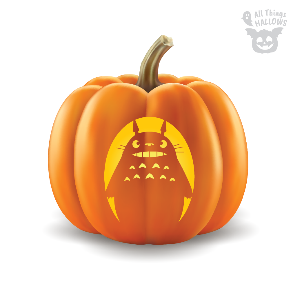 Totoro Pumpkin Stencil