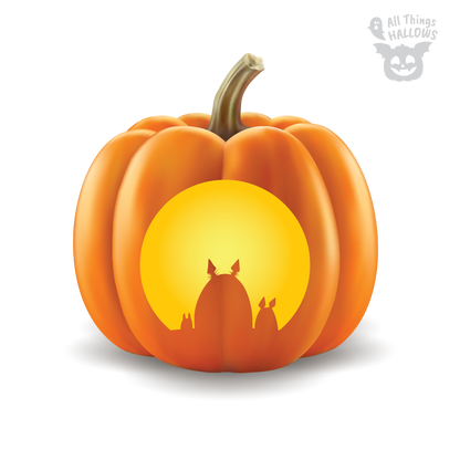 Totoro Pumpkin Stencil