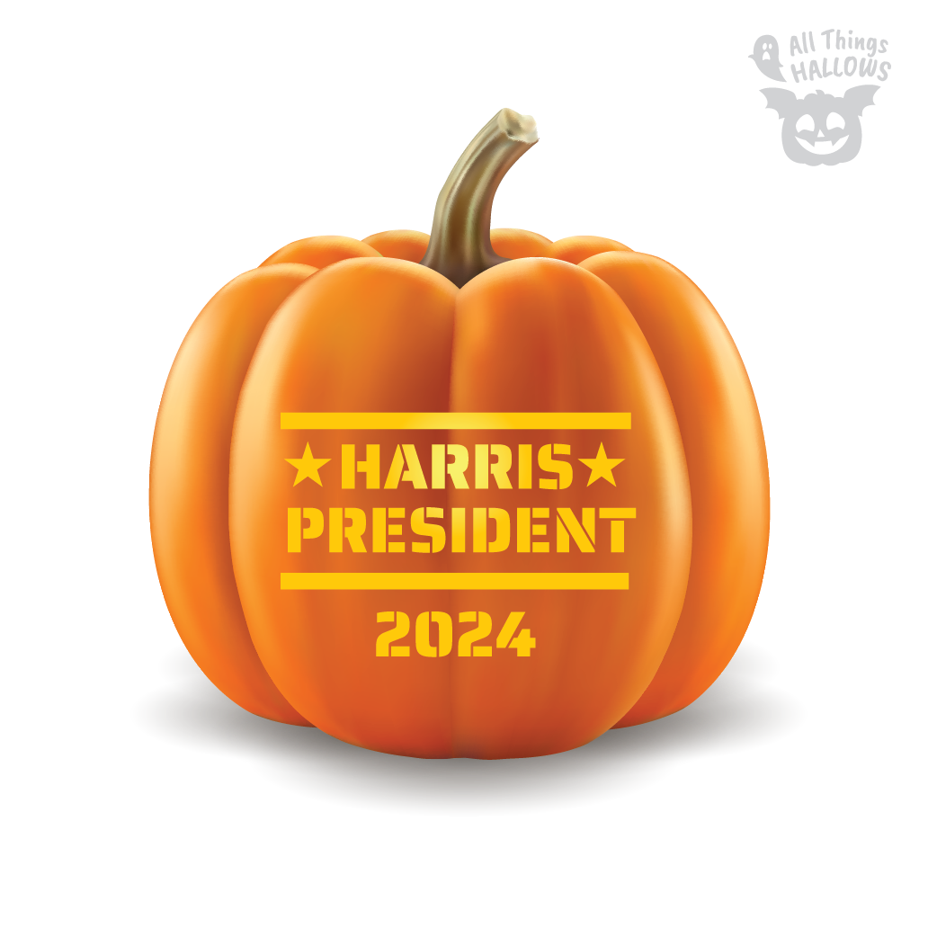 USA Election Harris Pumpkin Stencil