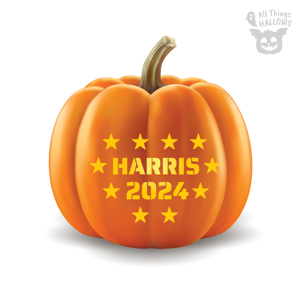 USA Election Harris Pumpkin Stencil