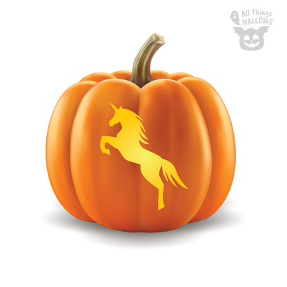 Unicorn Pumpkin Stencil