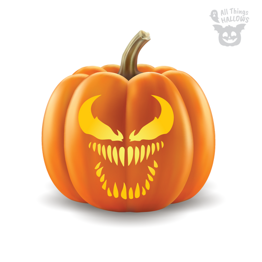 Venom Pumpkin Stencil