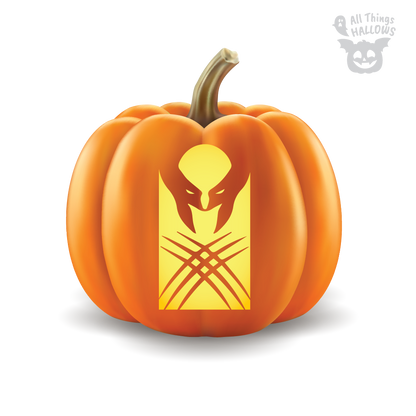 Wolverine Pumpkin Stencil