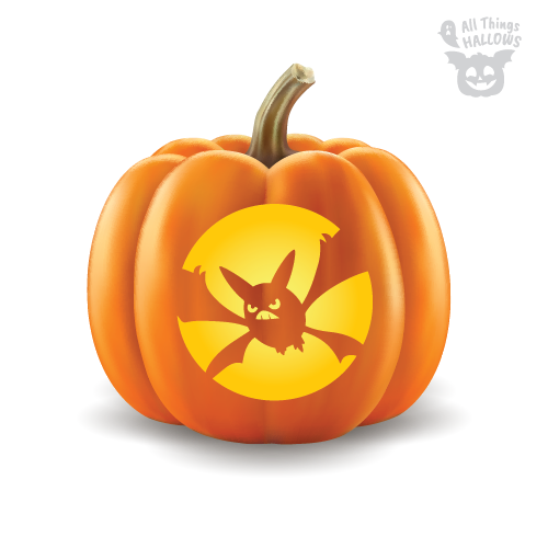 Zubat Pumpkin Stencil